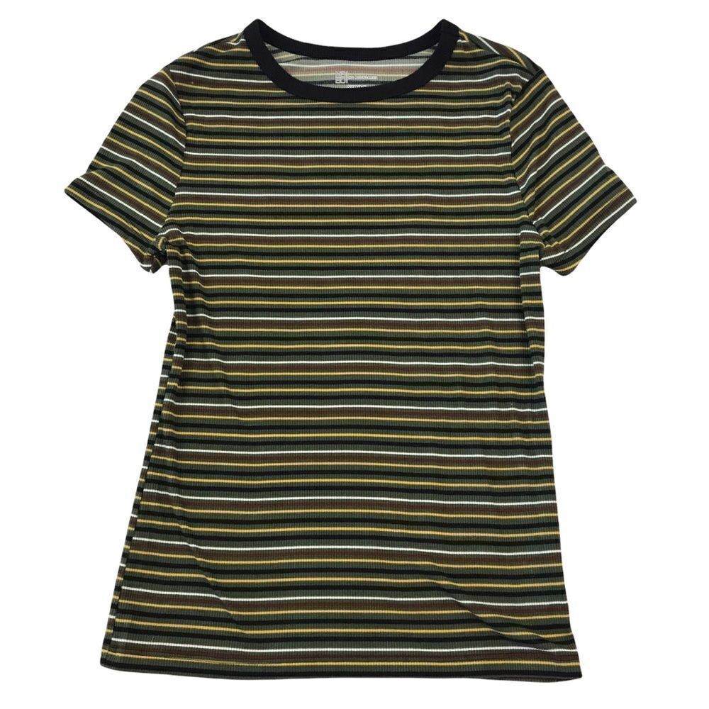 ‎No Boundaries striped shirt sleeve top